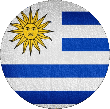 Rond Uruguay Amériques Drapeaux 