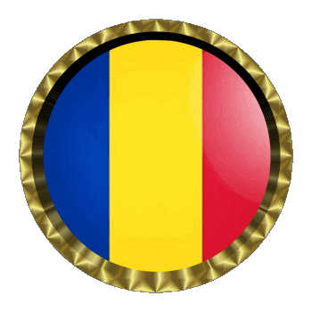 Rond - Anneaux Roumanie Europe Drapeaux 