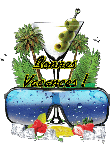 20 Sfondo trasparente Bonnes Vacances Francese Messagi 