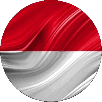 Round Monaco Europe Flags 