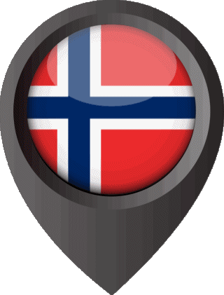 Perno di posizione Norvegia Europa Bandiere 