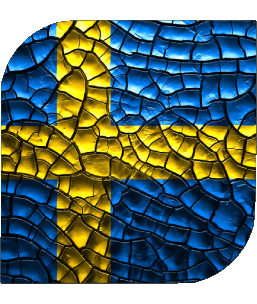 Quadrato Scamosciato Europa Bandiere 