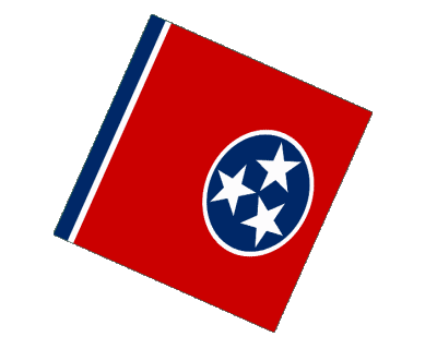 Esfera - Cubo Tennessee U.S.A - Estados América Banderas 