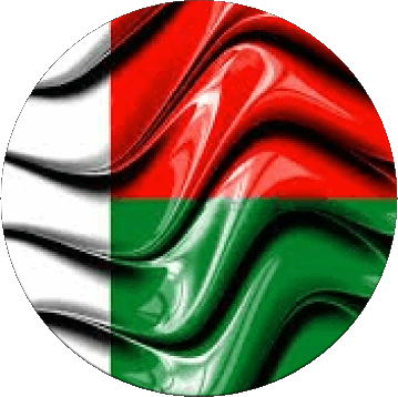 Runde Madagaskar Afrika Fahnen 