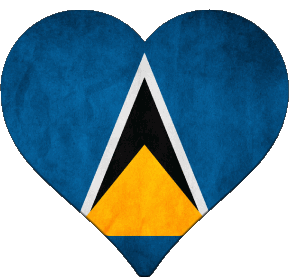 Cuore Santa Lucia America Bandiere 