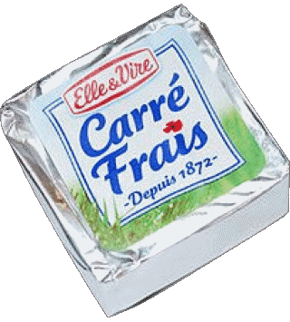 Carré Frais (Gervais) Francia Formaggi Cibo 