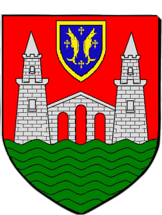 Blasón-Blasón PONT A MOUSSON 54 Departamentos - Ciudades Francia Banderas 