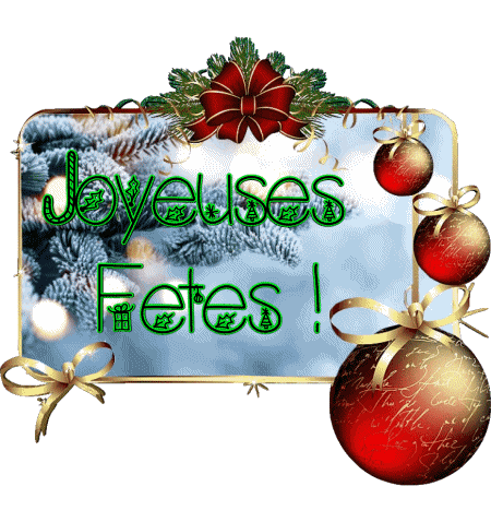 Serie 15 Joyeuses Fêtes (Noël) Francés Mensajes 