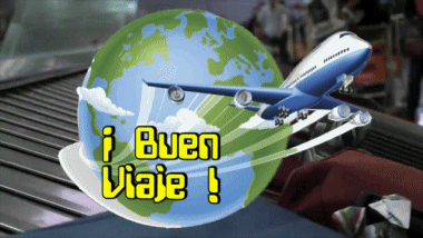 004 Animated Background Buen Viaje Spanish Messages 