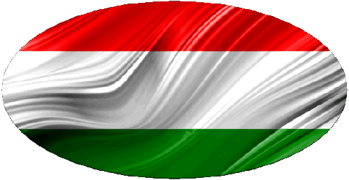 Ovale Hongrie Europe Drapeaux 