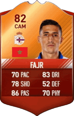 Fayçal Fajr Maroc F I F A - Joueurs Cartes Jeux Vidéo Multi Média 