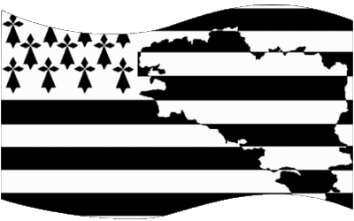 Rectangle Brittany Regions France Flags 