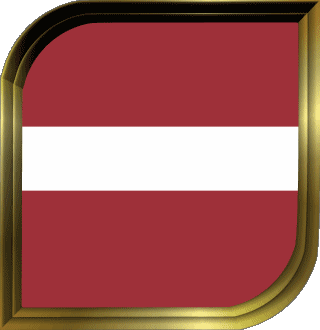 Square Latvia Europe Flags 