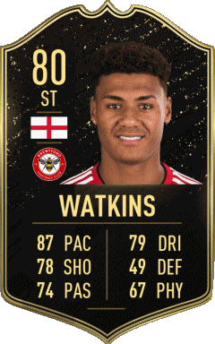 Ollie Watkins Inghilterra F I F A - Giocatori carte Videogiochi Multimedia 