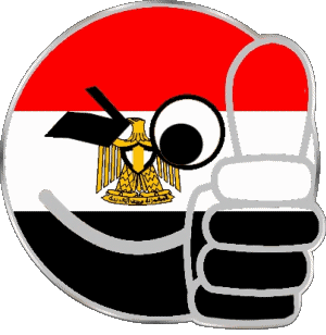 Smiley - OK Egipto África Banderas 
