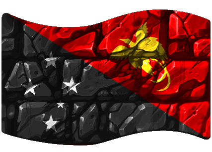 Rectangle Papua New Guinea Oceania Flags 
