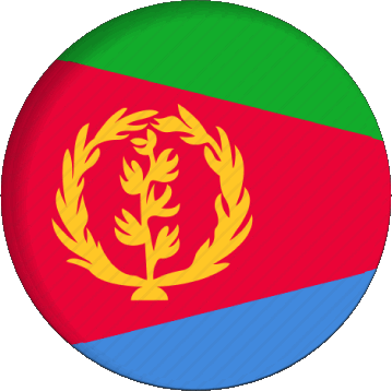 Runde Eritrea Afrika Fahnen 