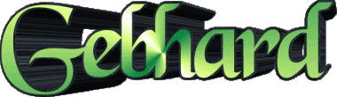 Gebhard G MASCULIN - Allemagne Prénoms 