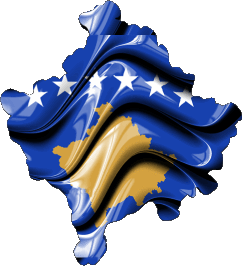 Map Kosovo Europe Flags 