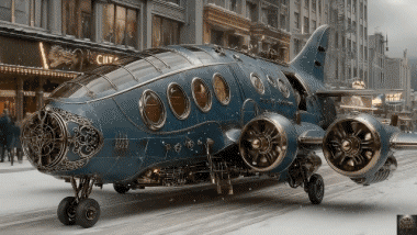 Epic Steampunk Vehicule A.I Miscela Umorismo -  Fun 