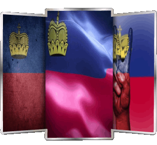 Form Liechtenstein Europa Fahnen 