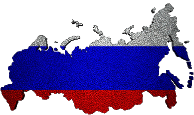 Map Russia Europe Flags 
