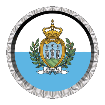Round - Rings San Marino Europe Flags 