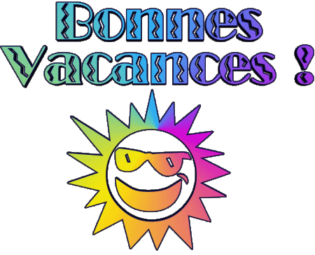 04 Fondo transparente Bonnes Vacances Francés Mensajes 