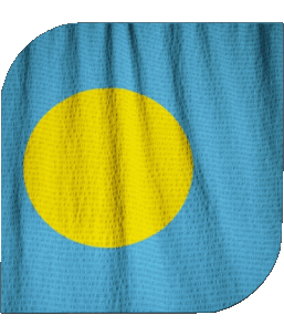 Carré Palaos Océanie Drapeaux 