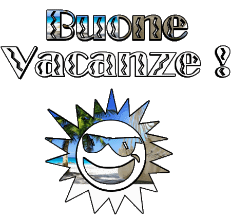 04 Sfondo trasparente Buone Vacanze Italiano Messagi 