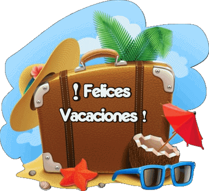 09 Fondo transparente Felices Vacaciones Español Mensajes 