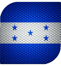 Square Honduras America Flags 