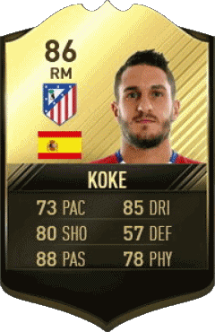 Jorge Resurrección - Koke Espagne F I F A - Joueurs Cartes Jeux Vidéo Multi Média 
