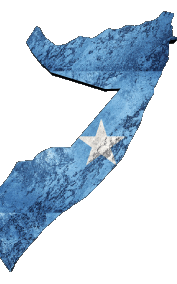 Karte Somalia Afrika Fahnen 