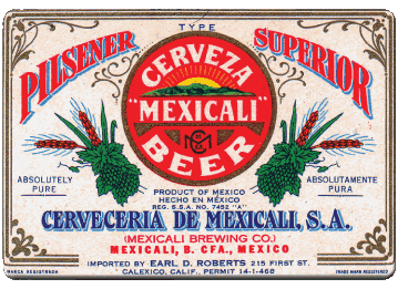 Mexicali Mexiko Bier Getränke 