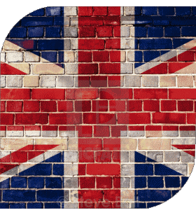 Quadrato UK Europa Bandiere 