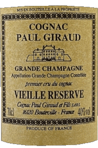 Paul Giraud Cognac Bevande 