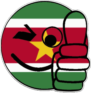 Smiley - OK Suriname Amériques Drapeaux 