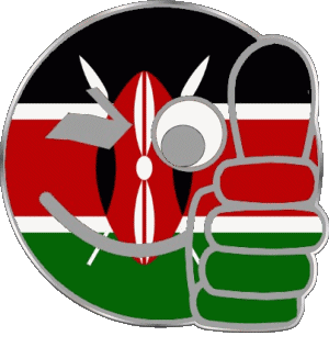 Smiley - OK Kenya Afrique Drapeaux 