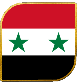 Quadrato Siria Asia Bandiere 