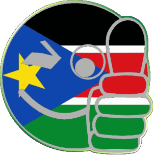 Smiley - OK South Sudan Africa Flags 
