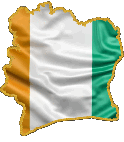 Carte Côte d Ivoire Afrique Drapeaux 