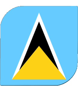 Carré Sainte Lucie Amériques Drapeaux 