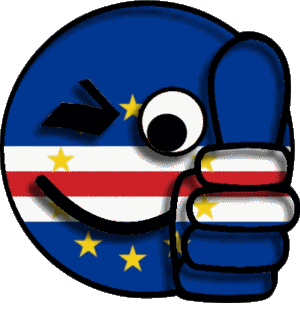 Smiley - OK Kap Verde Afrika Fahnen 