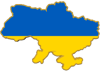Map Ukraine Europe Flags 