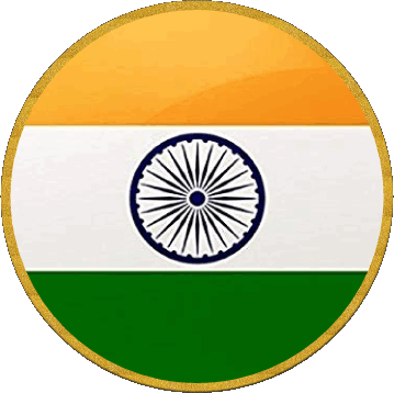 Runde Indien Asien Fahnen 