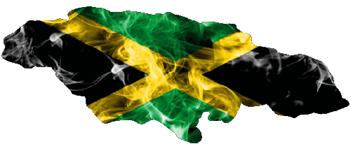 Mapa Jamaica América Banderas 