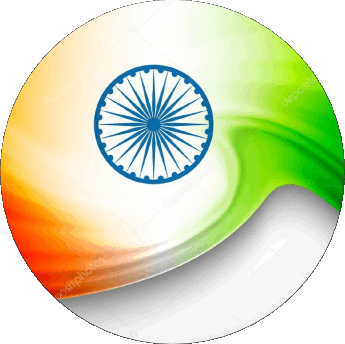 Rond Inde Asie Drapeaux 