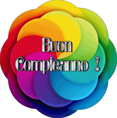 006 Transparent Background Astratto - Geometrico Buon Compleanno Italian Messages 