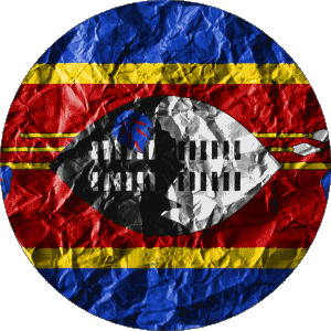 Round Eswatini Africa Flags 